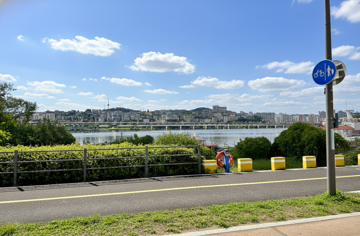 Seoul Hangang skyline
