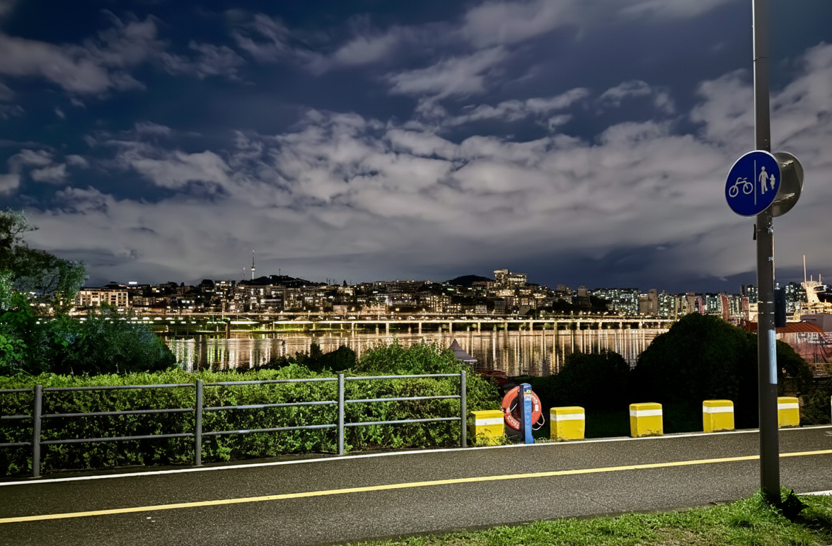 Seoul Hangang skyline